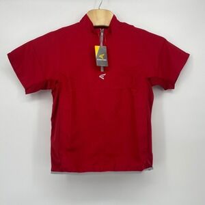 Easton Alpha Cage Jacket Youth XL Red Quarter Zip Short Sleeve New